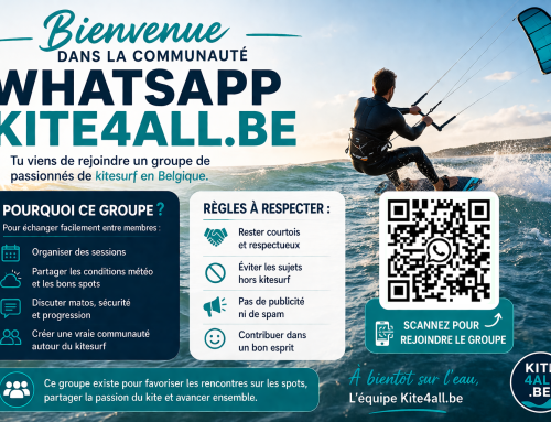 Rejoignez la communauté WhatsApp Kite4all.be et ne naviguez plus jamais seul